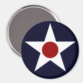 Militair Vliegtuig Roundel - 241102-K Magneet (Voorkant / Achterkant)
