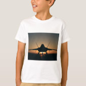 Militair vliegtuig silhouet t-shirt (Voorkant)