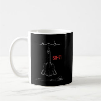 Militair Vliegtuig Sr-71 Blackbird Usaf Pilot Gif. Koffiemok