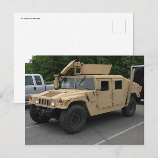 Militair voertuig briefkaart (Voorkant / Achterkant)