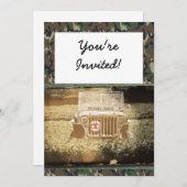 Militair voertuig kaart (Voorkant / Achterkant)