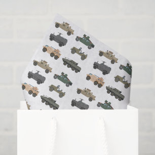 Militair Voertuigen Decoupage Tissuepapier, Tank Tissuepapier