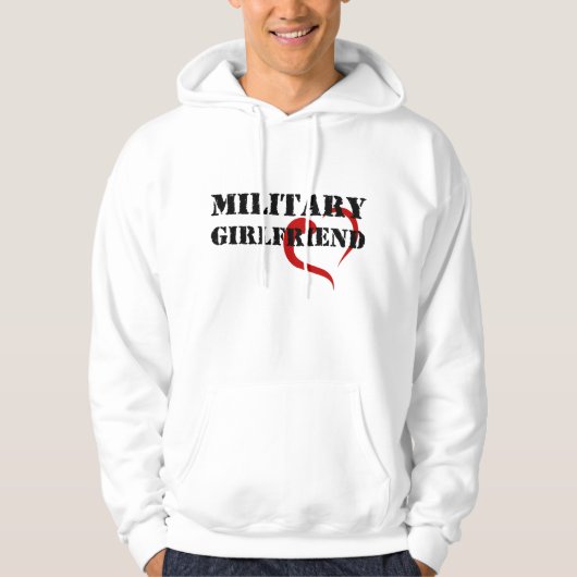 Militair Vriendin Hoodie (Voorkant)