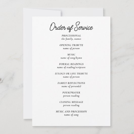 Militair, VS vlag, foto begrafenisprogramma Kaart (Achterkant)