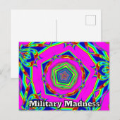 Militair waanzin briefkaart (Voorkant / Achterkant)