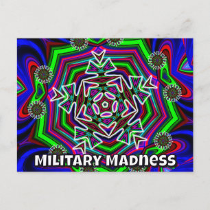 Militair waanzin (je mag de woorden veranderen) briefkaart
