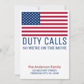 Militair We hebben de Amerikaanse vlag van het leg Aankondiging (Voorkant)