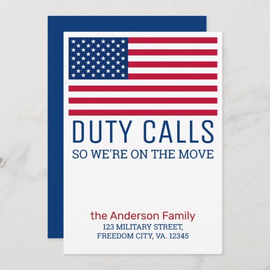 Militair We hebben de Amerikaanse vlag van het leg Aankondiging (Voorkant / Achterkant)