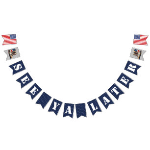 Militair weggaan banner Ik zie je later ik laarzen