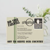 Militair wegtrekken kaart (Staand voorkant)