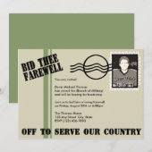 Militair wegtrekken kaart (Voorkant / Achterkant)