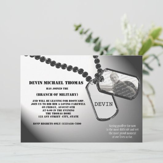 Militair wegtrekken kaart (Staand voorkant)