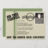 Militair wegtrekken kaart (Voorkant / Achterkant)