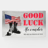 Militair wegtrekken spandoek (Horizontaal)