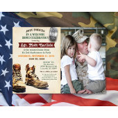Militair welkom Home Celebration uitnodiging