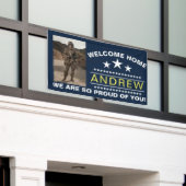 Militair Welkom Thuis Banner - Leger Nationale Gar (Buitenkant Gebouw)