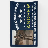 Militair Welkom Thuis Banner - Leger Nationale Gar (Verticaal)