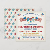 Militair Welkom Thuis Feest Uitnodiging (Voorkant / Achterkant)