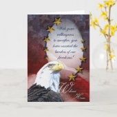 Militair Welkom thuis Wenskaart Kaart (Gele Bloem)