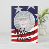 Militair Welkom Thuisfeest Kaart (Staand voorkant)