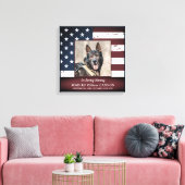 Militair werkplein ter nagedachtenis van het geheu canvas afdruk (Insitu (Woonkamer))