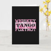 Militair Whiskey Tango Foxtrot Roze Camo Kaart (Gele Bloem)