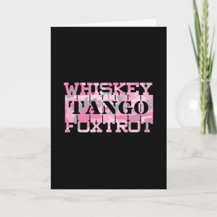 Militair Whiskey Tango Foxtrot Roze Camo Kaart