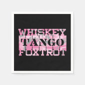 Militair Whiskey Tango Foxtrot Roze Camo Servet (Voorkant)