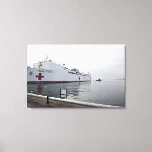 Militair zeescheepvaartziekenhuis canvas afdruk