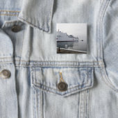 Militair zeescheepvaartziekenhuis vierkante button 5,1 cm (In situ)