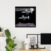 Militaire A-10 wrattenzwijn Poster (Thuiskantoor)