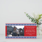 Militaire aankondiging sterren en staven (Staand voorkant)