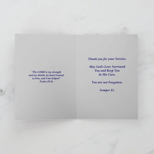 Militaire aanmoediging kaart (Binnen)