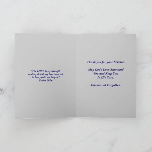 Militaire aanmoediging kaart (Binnen)