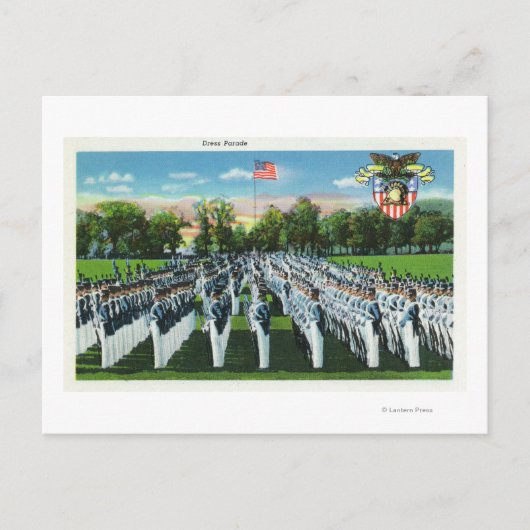 Militaire Academie Dress Parade Briefkaart (Voorkant)
