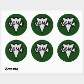 Militaire Academie Recondo patch voor Ronde Sticker (Vel)