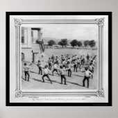 Militaire academiestudenten omheining in Istanbul  Poster (Voorkant)