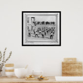 Militaire academiestudenten omheining in Istanbul  Poster (Keuken)