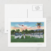 Militaire academische dress-parade # 2 briefkaart (Voorkant / Achterkant)