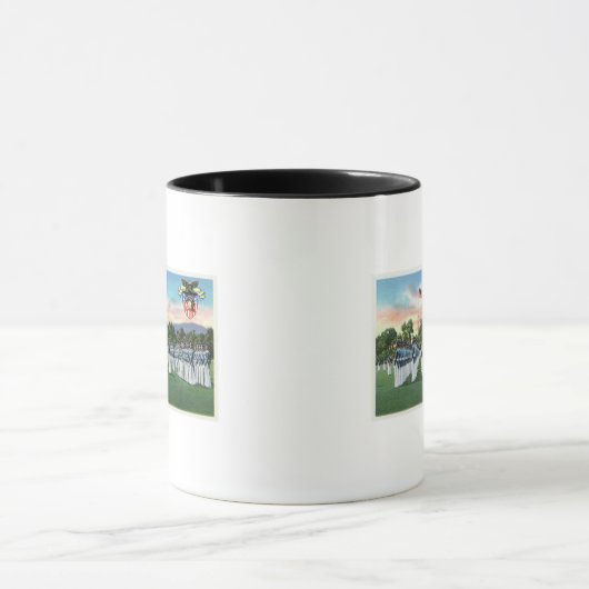 Militaire academische dress-parade # 2 mok (Midden)