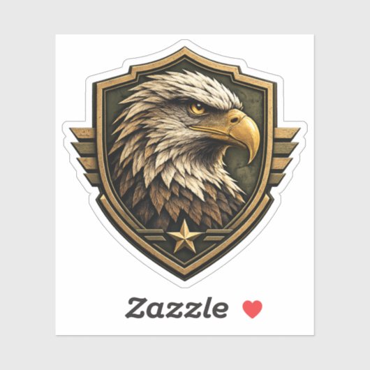 Militaire Adelaar Crest Embleem Sticker (Vel)
