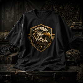 Militaire Adelaar Crest Embleem Tri-Blend Shirt