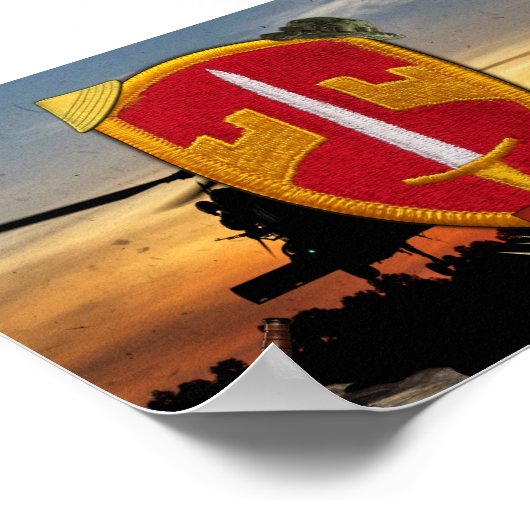 Militaire adviseurs MACV Vietnam Nam War Patch Poster (Hoek)