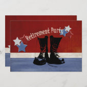 Militaire aftredingspartij kaart (Voorkant / Achterkant)