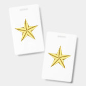 Militaire algemene Gold Star Badge (Voor- en achterkant)