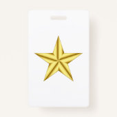 Militaire algemene Gold Star Badge (Achterkant)