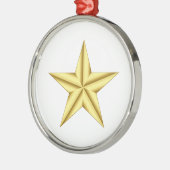 Militaire algemene Gold Star Metalen Ornament (Links)