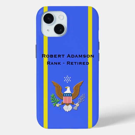Militaire Amerikaanse embleem personaliseren Case-Mate iPhone Case (Achterkant)