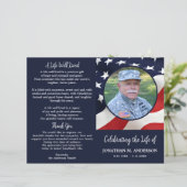 Militaire Amerikaanse vlag veteraan budget begrafe (Staand voorkant)