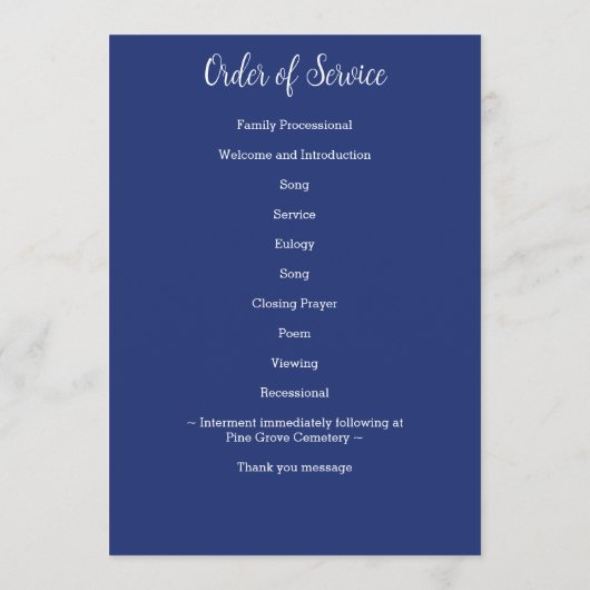 Militaire Amerikaanse vlag viering van het leven b Programmakaart (Achterkant)